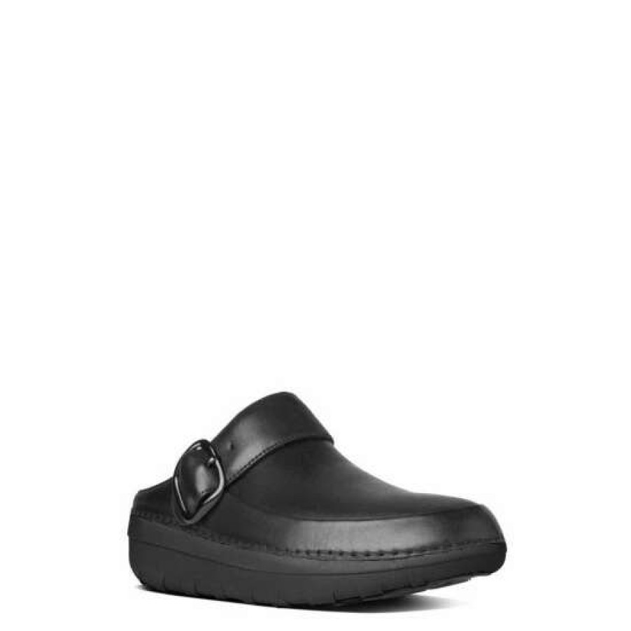 Shoes * | Fitflop Gogh Pro Superlight Black Clog Shoes