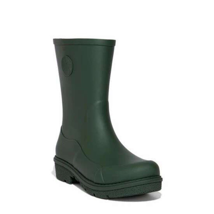 Boots * | Fitflop Green Wonderwelly Short Wellington Boots