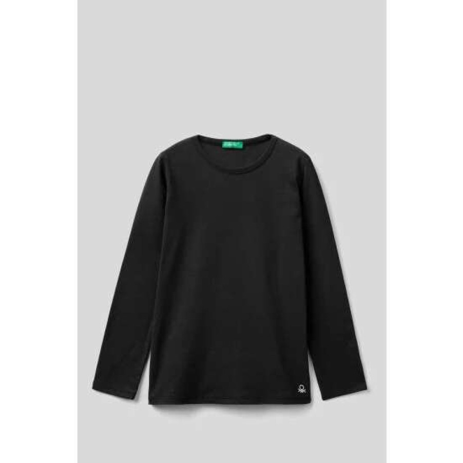 Tshirts * | Benetton Classic Long Sleeve T-Shirt