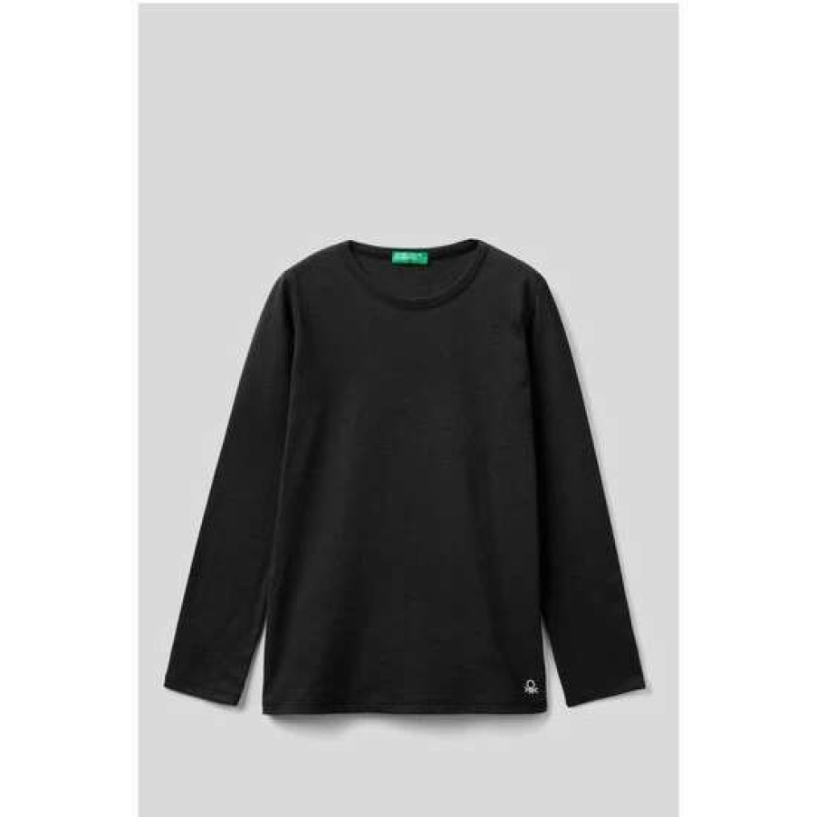 Tshirts * | Benetton Classic Long Sleeve T-Shirt