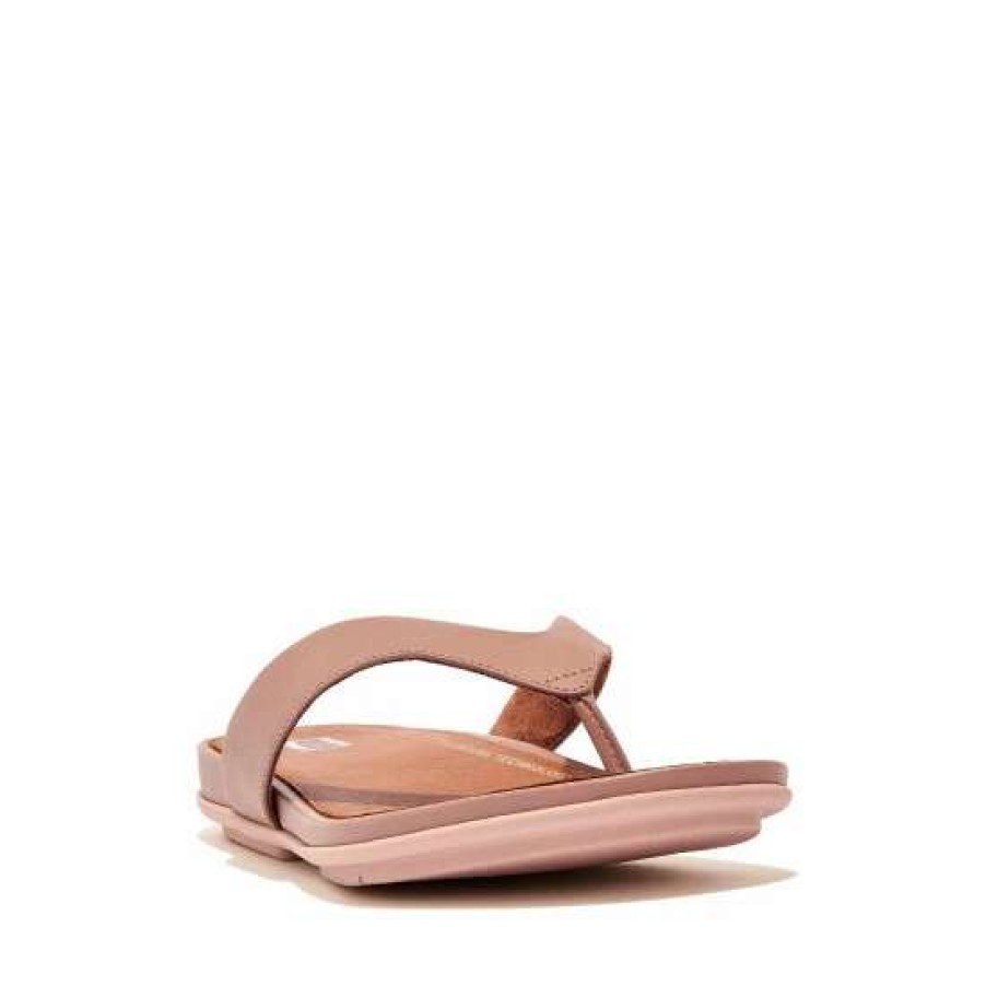 Sandals * | Fitflop Natural Gracie Leather Flip Flops