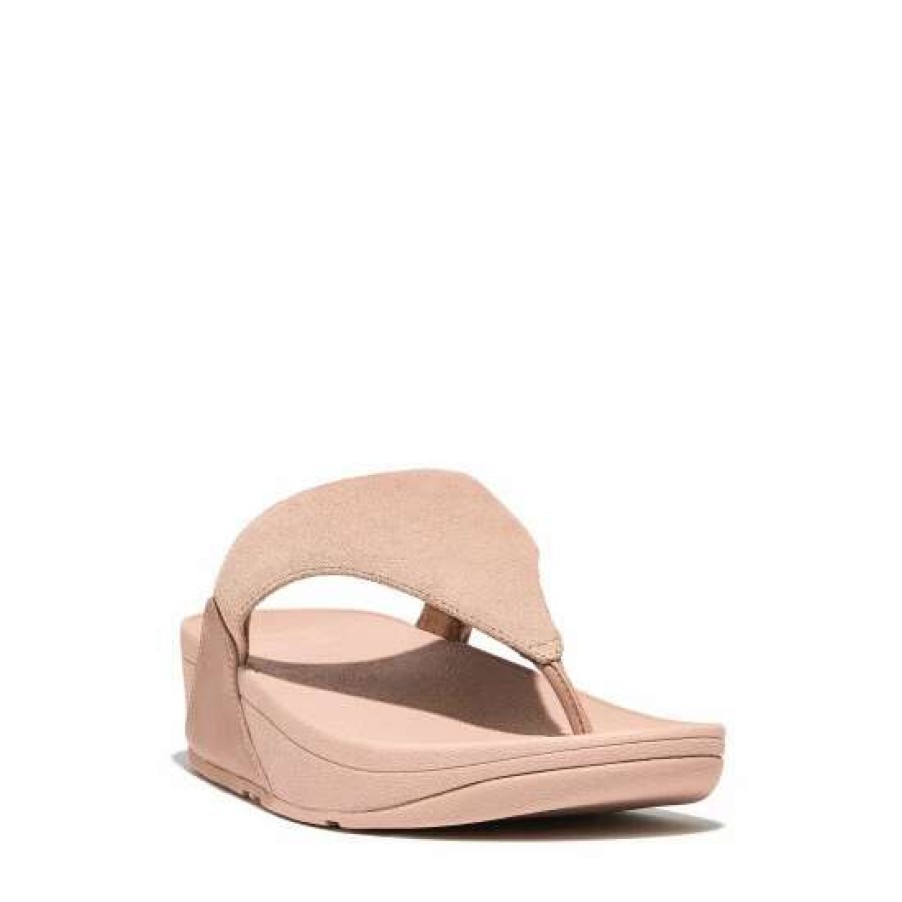 Sandals * | Fitflop Natural Lulu Suede Toe Post Sandals