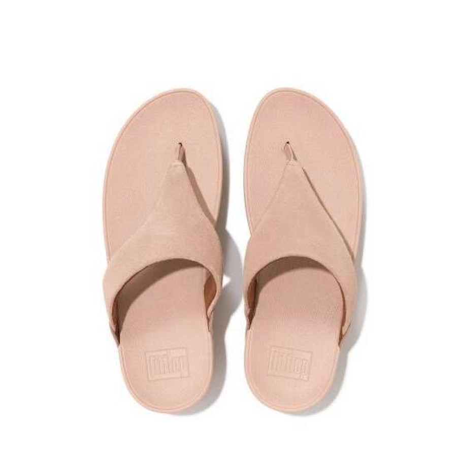 Sandals * | Fitflop Natural Lulu Suede Toe Post Sandals