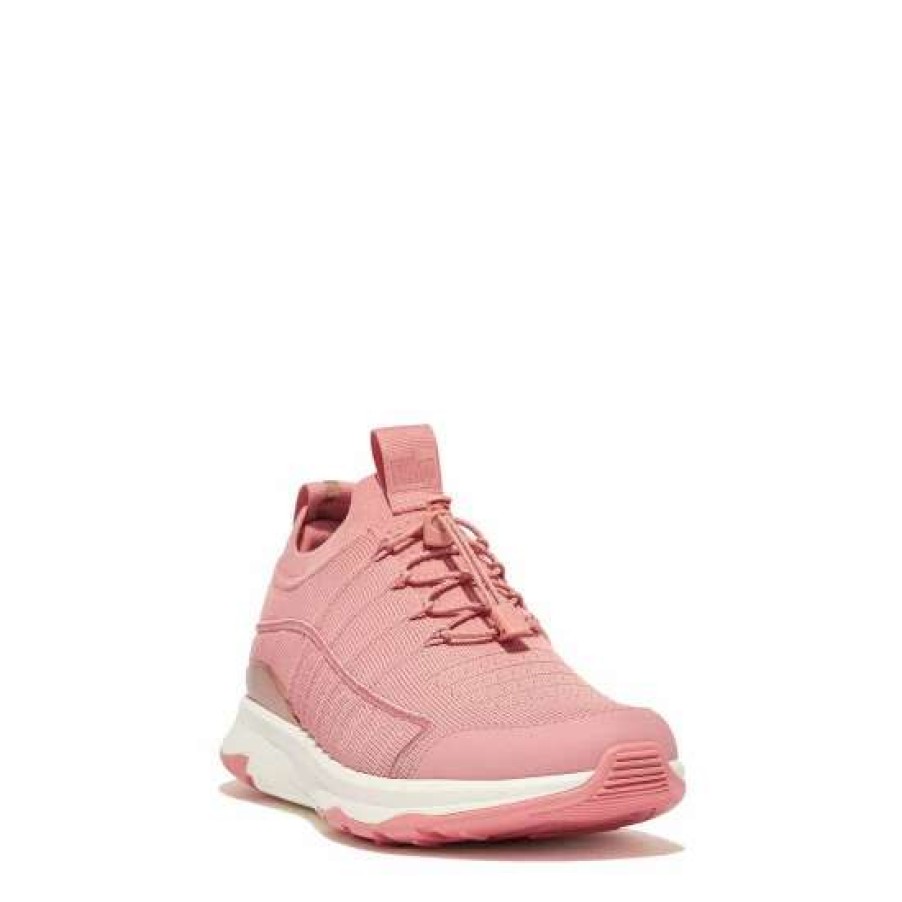 Trainers * | Fitflop Pink Vitamin Metal Pop Knit Sports Trainers