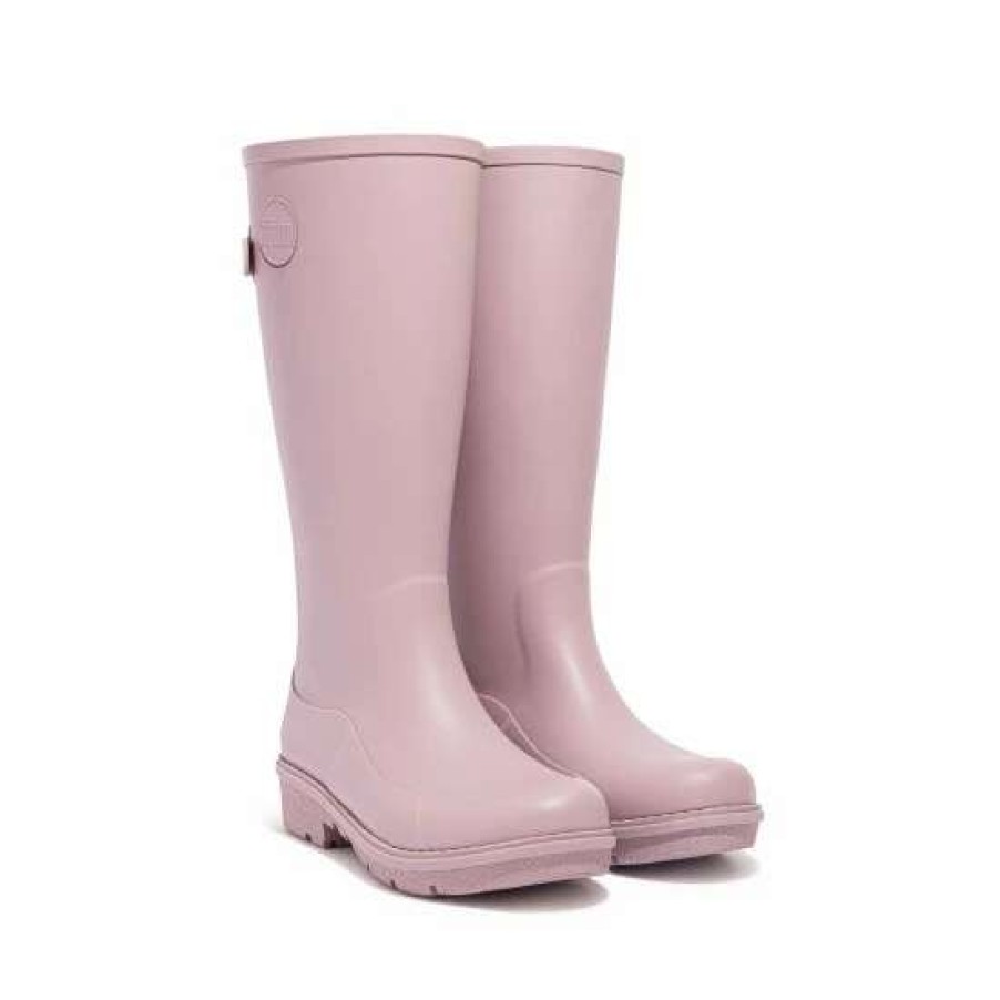 Boots * | Fitflop Pink Wonderwelly Tall Wellington Boots