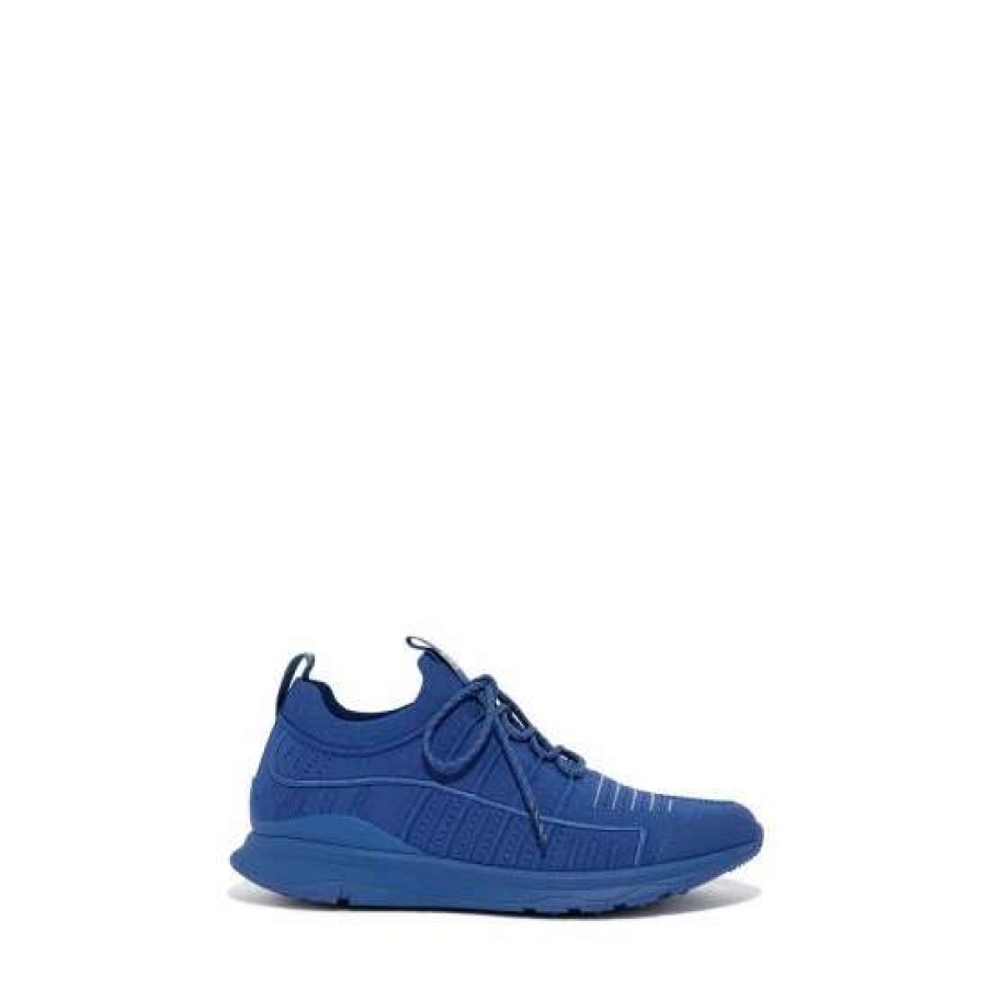 Trainers * | Fitflop Blue Vitamin Ff Knit Sports Trainers