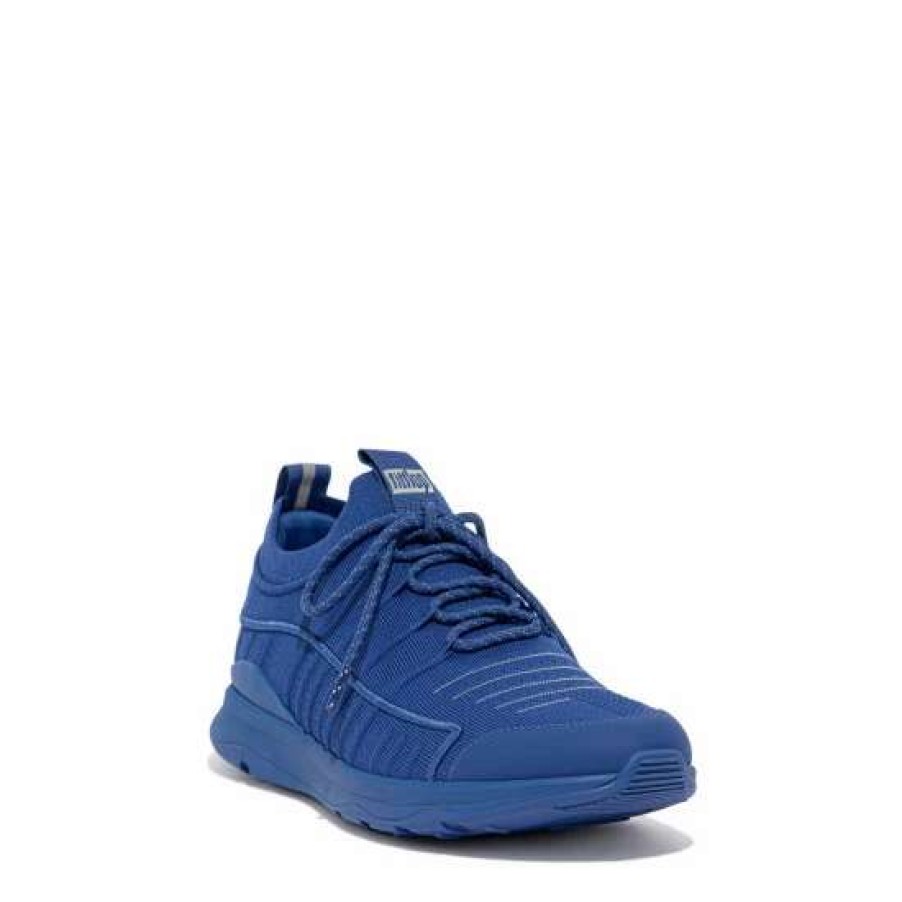 Trainers * | Fitflop Blue Vitamin Ff Knit Sports Trainers