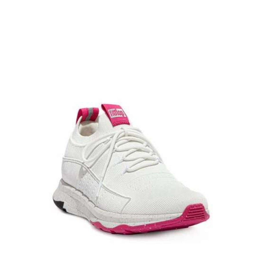 Trainers * | Fitflop White Vitamin Knit Sports Trainers