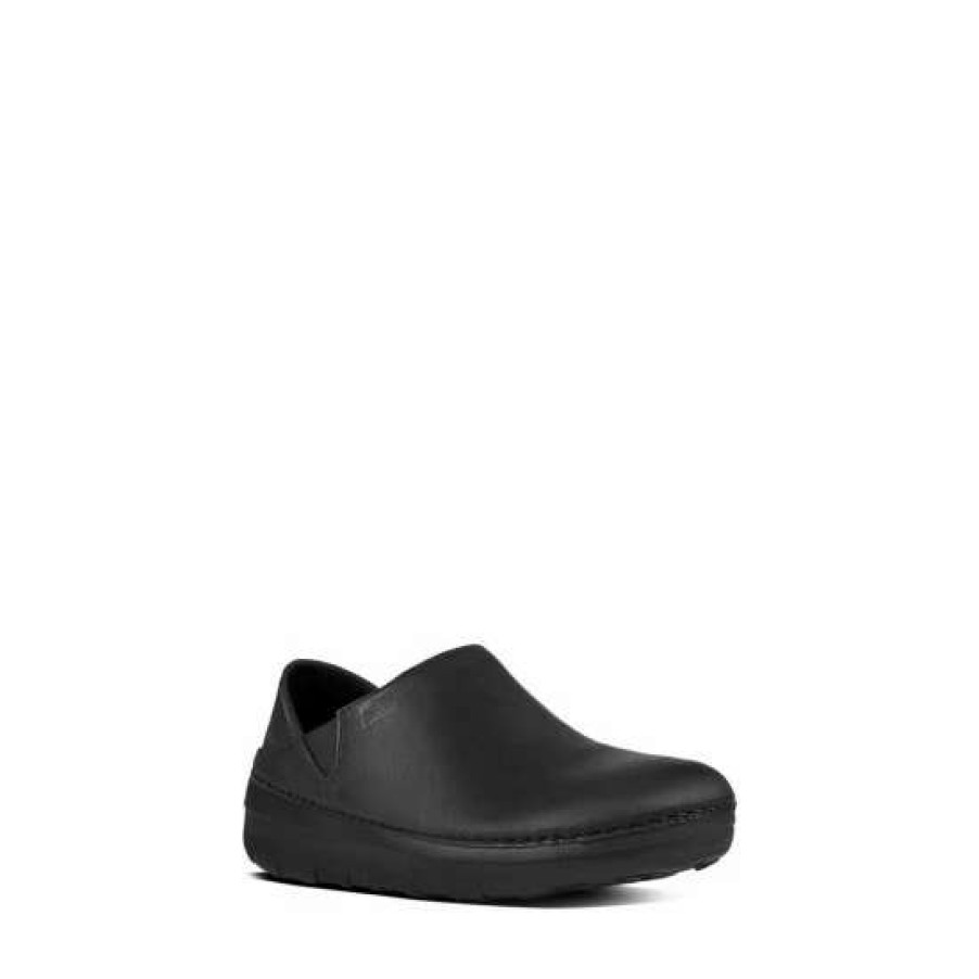 Shoes * | Fitflop Fit Flop Black Superloafer Loafers