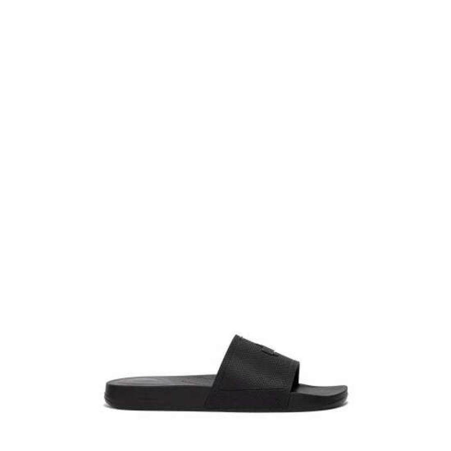 Sandals * | Fitflop Black Iqushion Pool Sliders