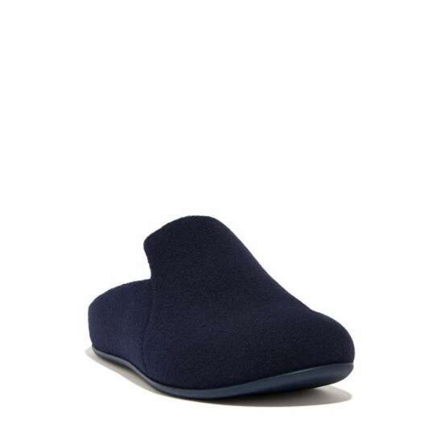 Slippers * | Fitflop Chrissie Blue Haus Felt Slippers