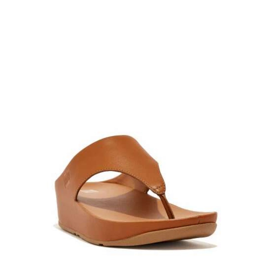 Sandals * | Fitflop Natural Shuv Leather Toe-Post Sandals