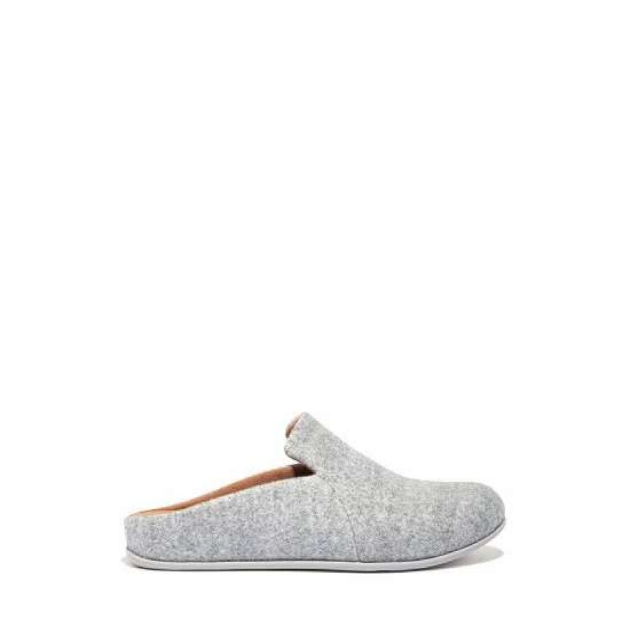 Slippers * | Fitflop Chrissie Haus Grey Felt Slippers