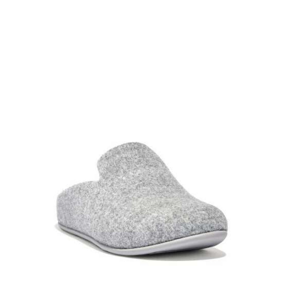 Slippers * | Fitflop Chrissie Haus Grey Felt Slippers