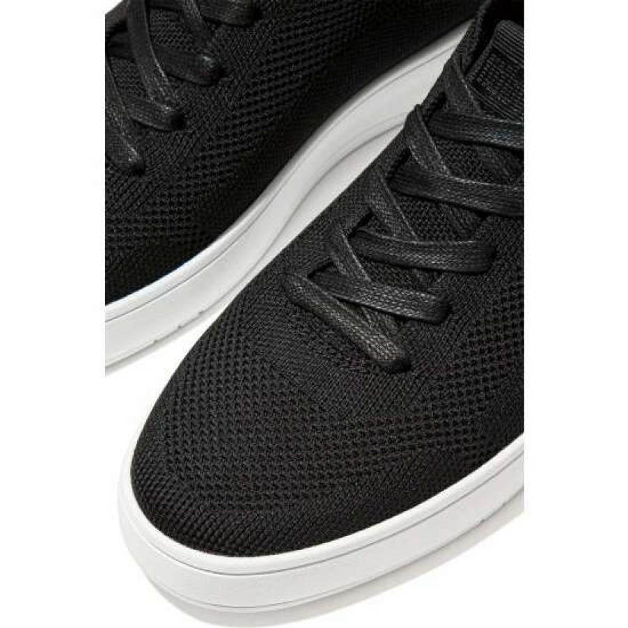 Trainers * | Fitflop Black Men'S Rally Multi-Knit Trainers