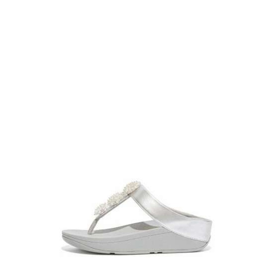 Sandals * | Fitflop Natural Fino Bead Cluster Toe Post Sandals