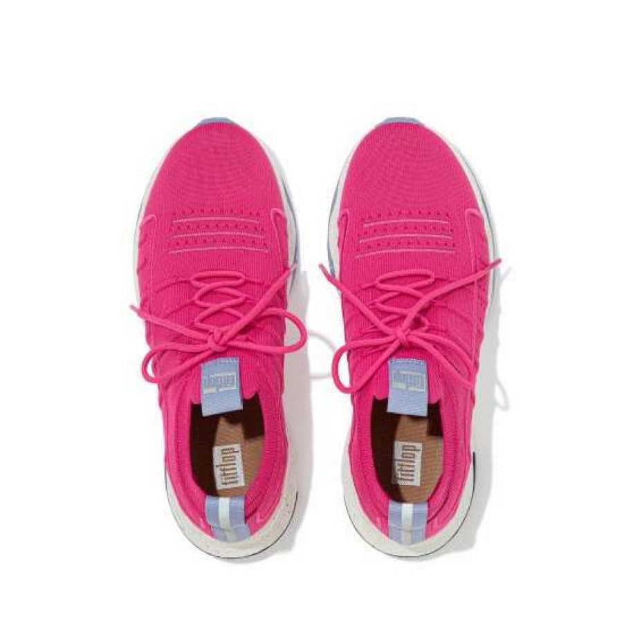 Trainers * | Fitflop Pink Vitamin Knit Sports Trainers