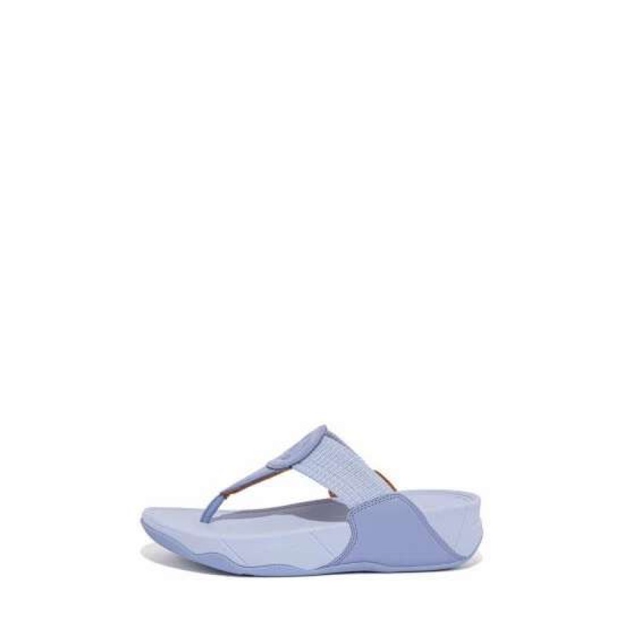 Sandals * | Fitflop Purple Walkstar Webbing Toe Post Sandals