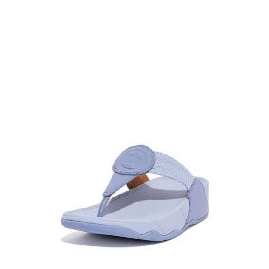 Sandals * | Fitflop Purple Walkstar Webbing Toe Post Sandals