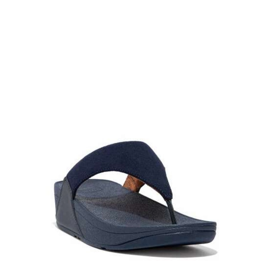 Sandals * | Fitflop Blue Lulu Suede Toe-Post Sandals