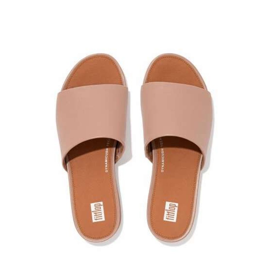 Sandals * | Fitflop Natural Gracie Leather Sliders