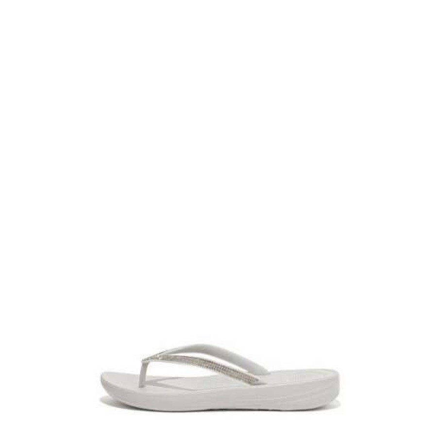 Sandals * | Fitflop Natural Iqushion Sparkle Flip Flops