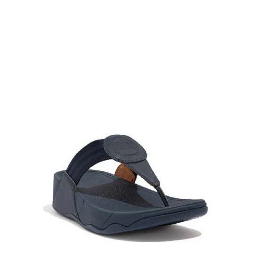 Sandals * | Fitflop Blue Walkstar Webbing Toe-Post Sandals