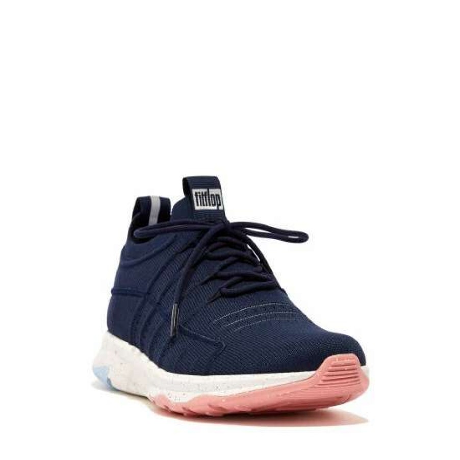 Trainers * | Fitflop Blue Vitamin Ff Knit Sport Trainers