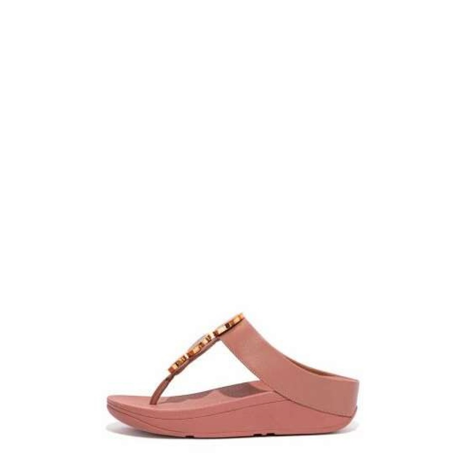 Sandals * | Fitflop Natural Halo Leather Toe-Post Sandals