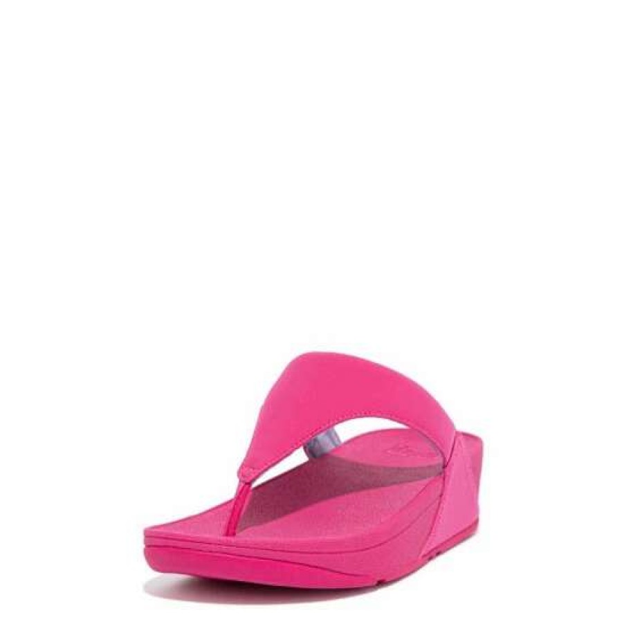 Sandals * | Fitflop Pink Lulu Water Resistant Toe Post Sandals