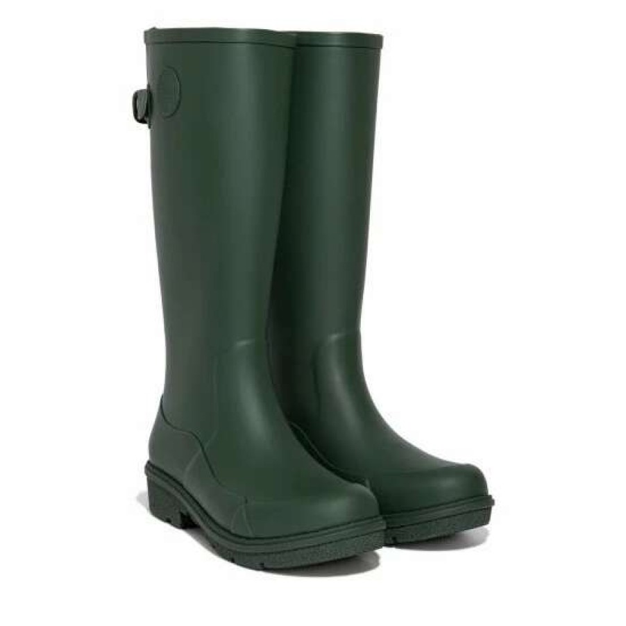 Boots * | Fitflop Green Wonderwelly Tall Wellington Boots