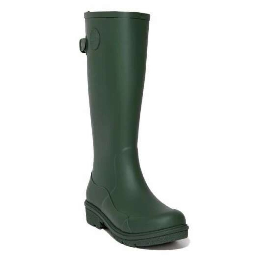 Boots * | Fitflop Green Wonderwelly Tall Wellington Boots