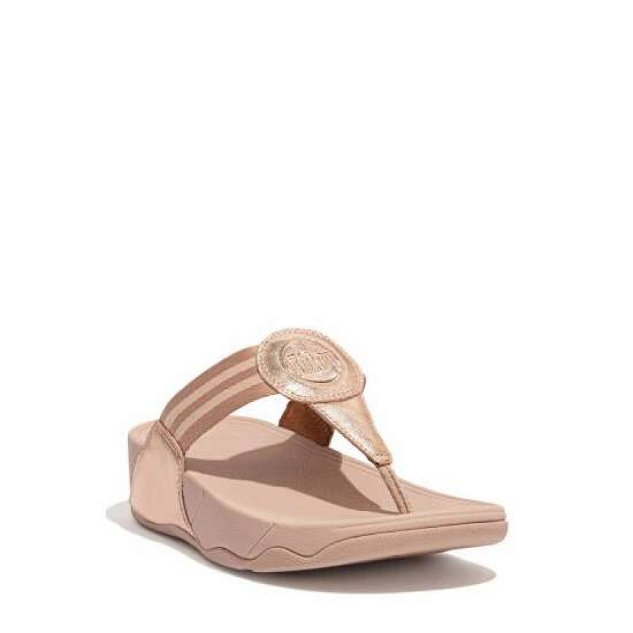 Sandals * | Fitflop Walkstar Webbing Toe Post Natural Sandals